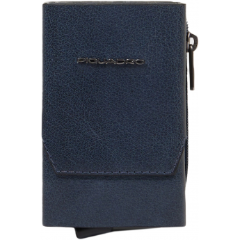 Чехол для кредитных карт PIQUADRO SOLM PP5649S141R/AV серо-голубой кожа
