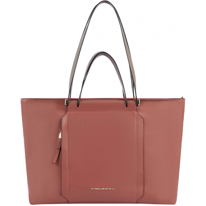 Деловая сумка женская PIQUADRO CIRCLE с отделением для ноутбука 14" коралловая натуральная кожа BD3336W92/ARTM