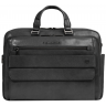 Деловая сумка мужская PIQUADRO SOLM с отделением для ноутбука 14" черная натуральнаякожа CA7025S141/N
