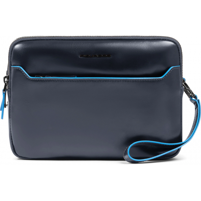 Клатч PIQUADRO BLUE SQUARE темно-синий натуральная кожа AC6902B2R/BLU2