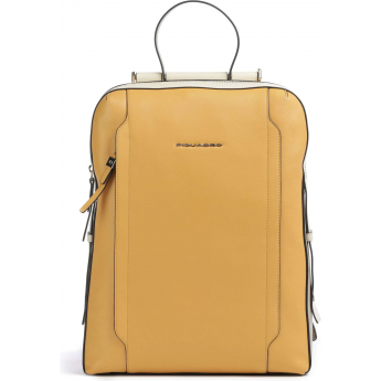 Рюкзак женский PIQUADRO CIRCLE CA4576W92/GBE желтый/бежевый кожа
