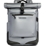 Рюкзак мужской PIQUADRO C20W роллтоп серебристый/черный полиуретан CA6291C2OWS/MGR