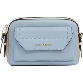 Сумка женская PIQUADRO CIRCLE BD6468W92/AZBE2 голубой/бежевый натуральная кожа