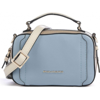 Сумка женская PIQUADRO CIRCLE BD6655W92/AZBE2 голубой/бежевый натур.кожа
