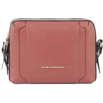 Сумка женская PIQUADRO CIRCLE BD4870W92/ARTM коралловая/кофейная натуральная кожа