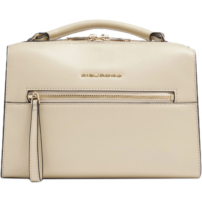 Сумка женская PIQUADRO PATRICIA бежевая натуральная кожа BD6954W140/BE