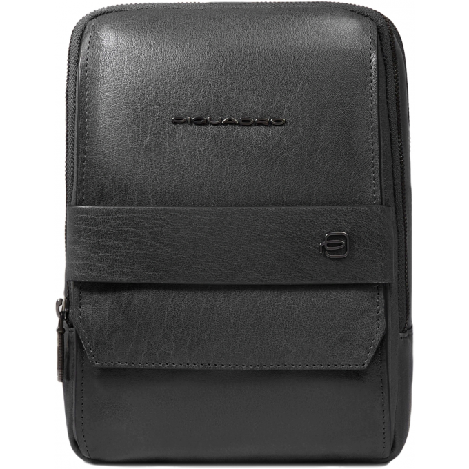 Сумка мужская PIQUADRO SOLM черная натуральная кожа CA7030S141/N